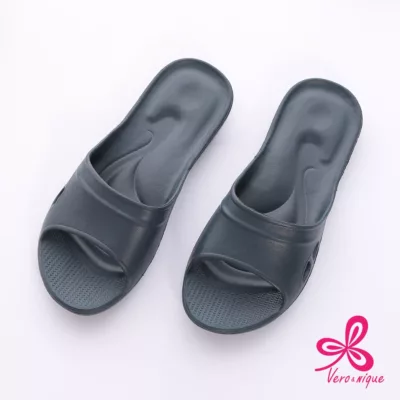 嚴選Q彈家居拖鞋 86082【佳瑪】室內拖鞋 防水拖鞋深藍XL