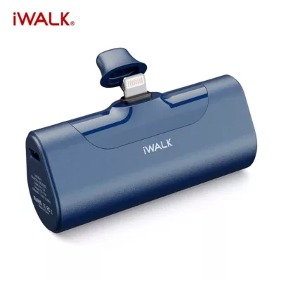 iwalk 四代 行動電源 lightning頭 白/粉/綠/灰/藍/黑 4500mAh iphone專用 隨行顏色:藍