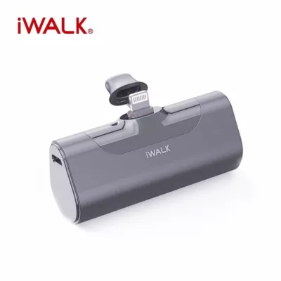 iwalk 四代 iphone 現貨 行動電源 lightning頭 白/粉/綠/灰/藍/黑 4500mAh【小女子】灰