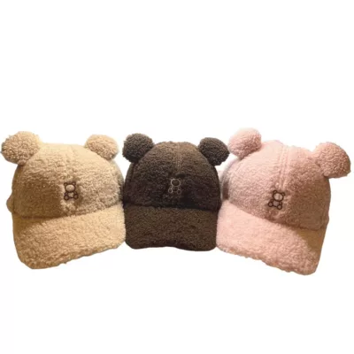 韓版 熊寶寶 造型 QQ 毛絨 棒球帽 親子款