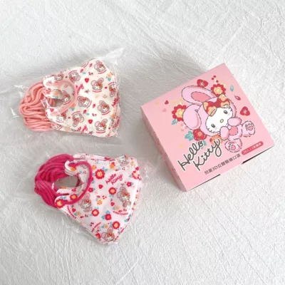 水舞 醫用口罩 SANRIO三麗鷗 兒童3D立體口罩 HELLO KITTY兔寶寶款 20入【小女子】