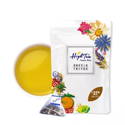 High Tea 白桃烏龍綠茶 4gx12入【佳瑪】綠茶 烏龍茶 立體茶包