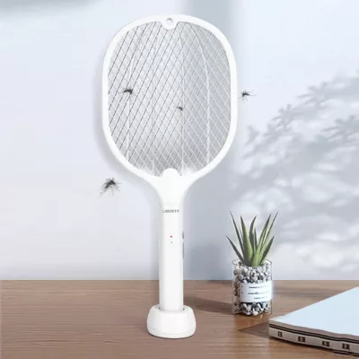 利百代 二合一底座紫光誘蚊捕蚊拍LY8009ZA【佳瑪】