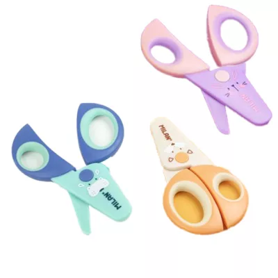 MILAN 學齡前的第一把剪刀 小動物系列 學童 美勞 剪裁 幼童專用 安全剪刀