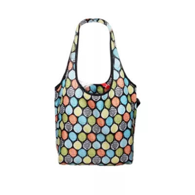 OMORY 保溫袋 葉子 咖啡貓 保冷袋 購物袋 外出方便 環保 可愛 大容量圖案:葉子