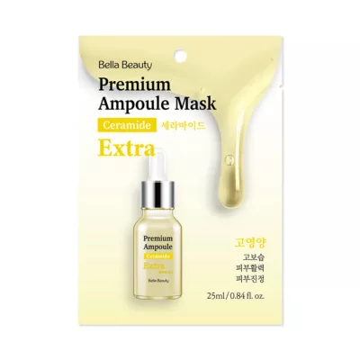 BellaBeauty 貝拉美人安瓶修護面膜 玻尿酸/積雪草/神經醯胺/膠原蛋白/維他命C/珍珠【佳瑪】韓國 保濕 修護神經醯胺