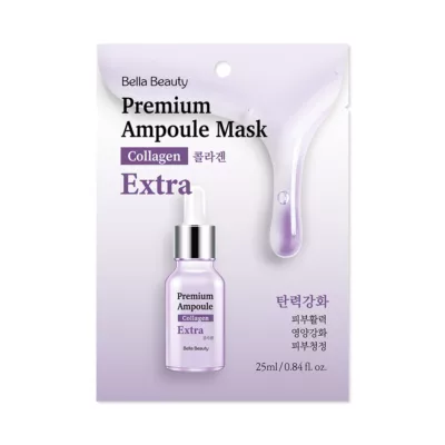 BellaBeauty 貝拉美人安瓶修護面膜 玻尿酸/積雪草/神經醯胺/膠原蛋白/維他命C/珍珠 韓國 保濕 修護規格:膠原蛋白