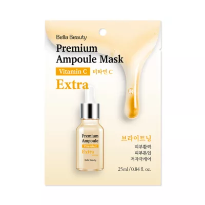 BellaBeauty 貝拉美人安瓶修護面膜 玻尿酸/積雪草/神經醯胺/膠原蛋白/維他命C/珍珠【佳瑪】韓國 保濕 修護維他命C