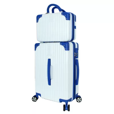 奧斯卡 ABS 14吋+20吋行李箱 (白/藍/黑) 限宅配【佳瑪】登機箱 母子箱 兩件式 手提行李箱白