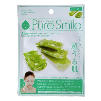 Pure Smile精華面膜 單片 黑珍珠/白玫瑰/玫瑰/蘆薈/蜂王漿/維他命【佳瑪】保濕 美白 舒緩蘆薈