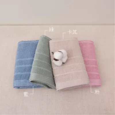 絲光 緹段毛巾三入組 (混款) 舒適 親膚 柔軟