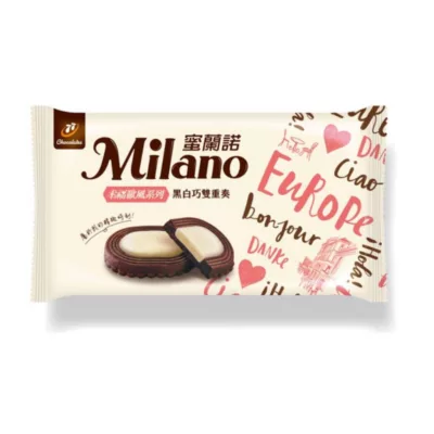 77 蜜蘭諾 黑白巧雙重奏/草可可奶油餅 8入規格:黑白巧雙重奏