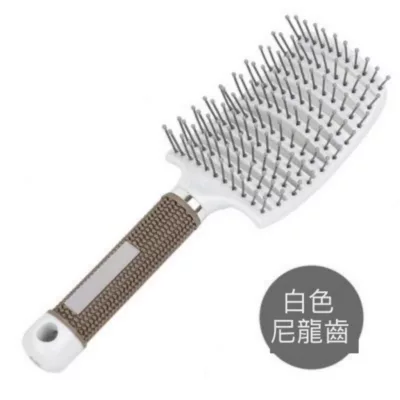 髮根 蓬鬆 造型梳 白色/黑色 梳子 排骨梳 美髮梳 尼龍梳顏色:白色
