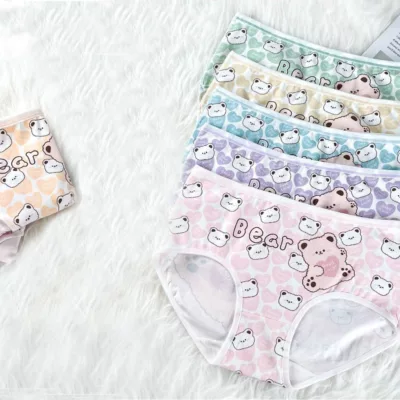 超萌捲毛熊少女內褲