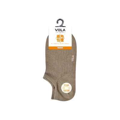 VOLA 包覆Y字直角襪【佳瑪】親膚 柔軟 舒適 透氣 羅紋 多色 不掉跟 有彈性可可咖