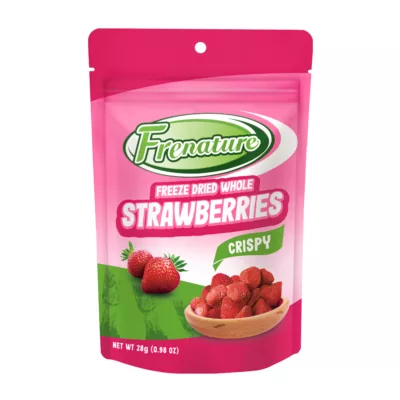 Frenature 富紐翠 椰子脆片草莓凍乾 椰子脆片 敏豆 秋葵 果乾 蔬菜乾 酥脆 零食規格:草莓凍乾28g