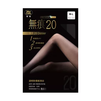 MarCella 瑪榭 20丹 無痕透明褲襪【佳瑪】一般-黑