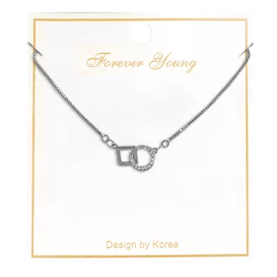 Forever Young 手鍊 戒指 項鍊 萌兔/喵喵/星月/兩情相悅 飾品配件款式:兩情相悅項鍊