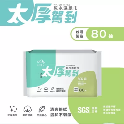 宏瑋太厚駕到柔膚純水濕紙巾80抽【小女子】濕巾 清潔