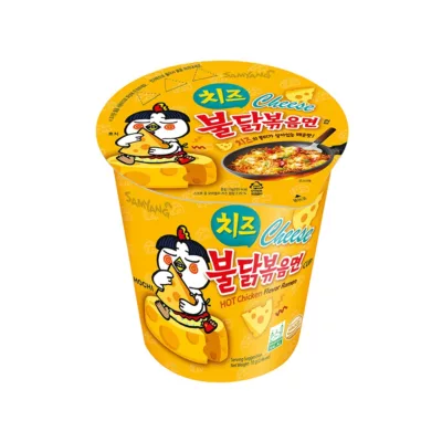 三養火辣雞肉鐵板杯麵 鐵板/奶油白醬/起司 【佳瑪】起司（黃）