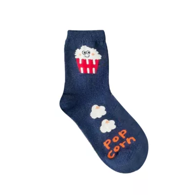 韓國表情食物中筒襪【佳瑪】少女襪 3/4襪 韓國襪爆米花