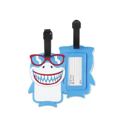行李吊牌-飛機/鯊魚/彩虹/企鵝/行李箱 型行李箱識別牌/票卡套/行李掛牌/防丟姓名牌/旅行吊卡規格:鯊魚