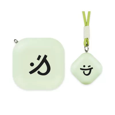 aibo USB充電式 方塊笑臉 隨身暖手寶【佳瑪】粉綠