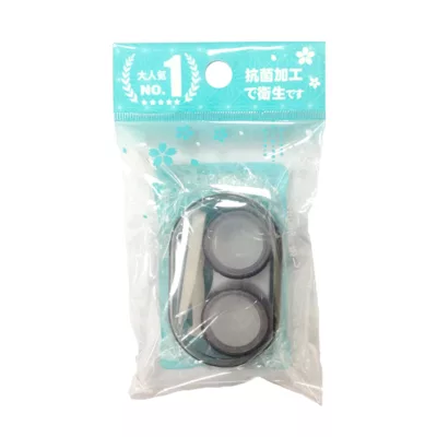 BF 美物 隨身隱眼盒 四件組 方形/橢圓 美瞳盒 隱形眼鏡收納盒 隱形眼鏡水盒 美瞳收納盒 隱形眼鏡盒規格:橢圓