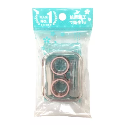 BF 美物 隨身隱眼盒 四件組 方形/橢圓 美瞳盒 隱形眼鏡收納盒 隱形眼鏡水盒 美瞳收納盒 隱形眼鏡盒規格:方形