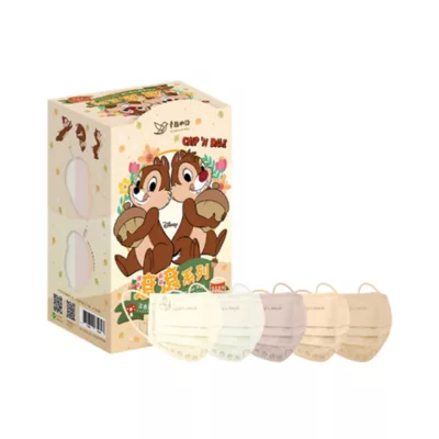 幸福物語 迪士尼 平面口罩 50入 【佳瑪】成人 素色 滾滾系列 小熊維尼 奇奇蒂蒂可愛 授權 漸層色 質感壓紋卡布蒂蒂