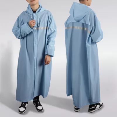 一件式PVC防護雨衣 L/XL 普魯士藍尺寸:L