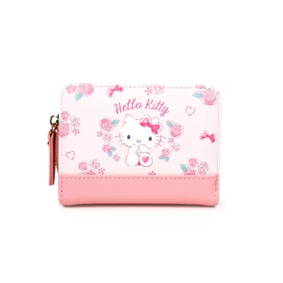 PG美人網 Sanrio 浪漫花語 短夾 錢包 三麗鷗 可愛 大耳狗 喜拿 布丁狗 kitty 凱蒂貓規格:kitty