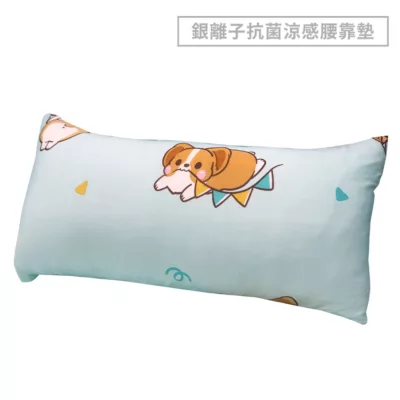 Victoria 銀離子抗菌涼感腰靠墊 柯基犬卡卡【佳瑪】抱枕 靠墊