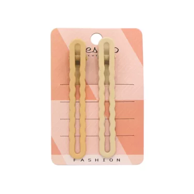 圓波雙色 波浪 壓夾 2入【佳瑪】壓夾 雙色 兒童 成人 瀏海夾 韓系 氣質 上班 休閒 新款 頭飾 髮飾波浪大地系