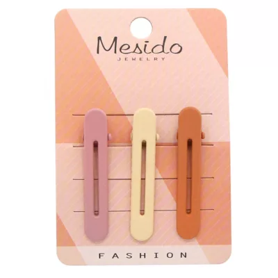 鏤空壓夾 波浪/方型 霧彩 基本款 壓夾 雙色 兒童 成人 瀏海夾 韓系 氣質 上班 休閒 新款 頭飾 髮夾款式:霧面縷空－粉系