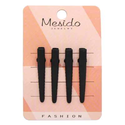 鏤空壓夾 波浪/方型【佳瑪】 霧彩 基本款 壓夾 雙色 兒童 成人 瀏海夾 韓系 氣質 上班 休閒 新款 頭飾 髮夾基本壓夾－黑色