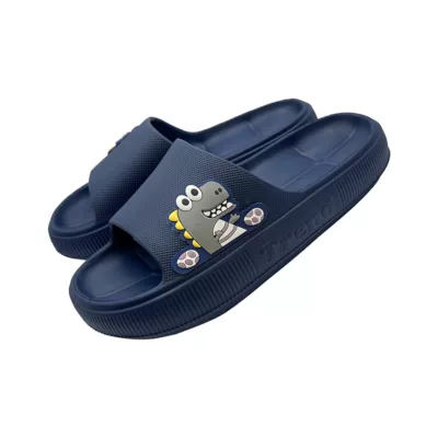 可愛動物厚底拖【佳瑪】 EVA防滑 居家拖鞋 情侶拖鞋 加厚鞋底 超柔軟室內拖藍27
