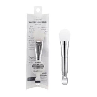 星之冠SK兩用面膜刷(矽膠/刷毛)共2款規格:矽膠款