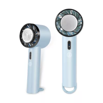 aibo冰感冷敷扣環式桌立/手持風扇 冰感 降溫 冰鎮 USB充電規格:夢幻藍