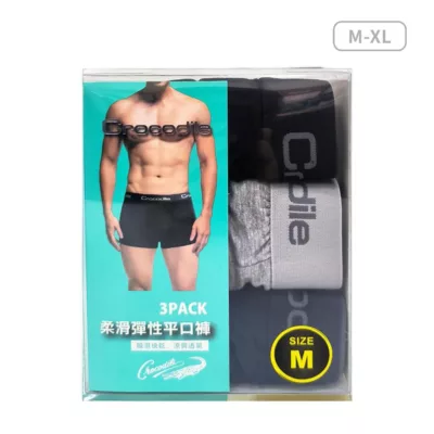 Crocodile 鱷魚 柔滑彈性平口褲 6385【佳瑪】男內褲 平口褲 內褲M
