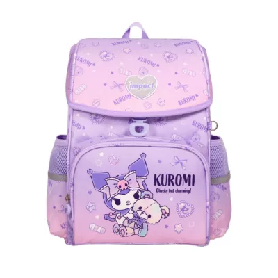 IMPACT 怡寶 酷洛米 磁扣書包IMKU709PL#粉紫 書包 開學 減壓 附公司保證卡