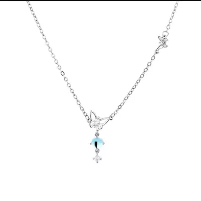 Forever Young 項鍊 【佳瑪】韓國設計 流行 戀愛 女生 情侶 情人節 送禮 日常穿搭 百搭 飾品穿搭 情人蝶戀花語