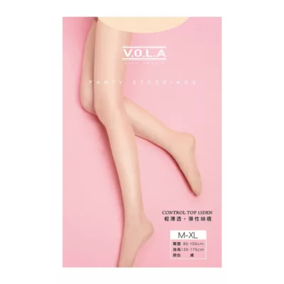 VOLA 維菈 彈力透膚美肌絲襪【佳瑪】15丹 彈性褲襪膚M－XL