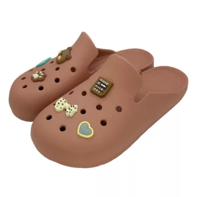 男/女沐樂半包拖 柔軟Q彈 方便舒適 防滑 銀離子抗菌 懶人鞋尺寸:女粉－３７／３８