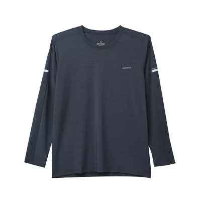 透氣機能長袖運動衫男/女 透氣 舒適 柔軟 絲滑尺寸:L;規格:男／黑色