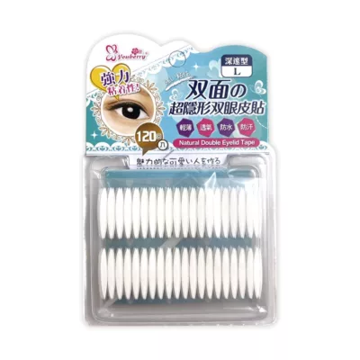 Youberry 悠貝莉 雙面超隱形雙眼皮貼 M型/L型 120回【佳瑪】L型-120回