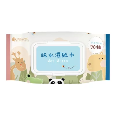 MEGAMIE 動物同樂會 純水濕紙巾70抽