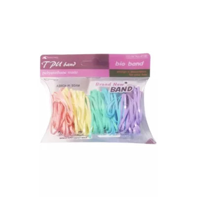 G&G 橡皮筋【佳瑪】 髮飾 彈性佳 不易斷 髮型工具 綁頭髮 黑色橡皮筋 彩色橡皮筋馬卡龍色(大)