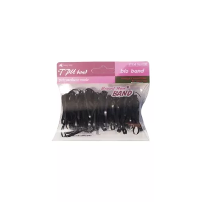 G&G 橡皮筋【佳瑪】 髮飾 彈性佳 不易斷 髮型工具 綁頭髮 黑色橡皮筋 彩色橡皮筋黑色(小)