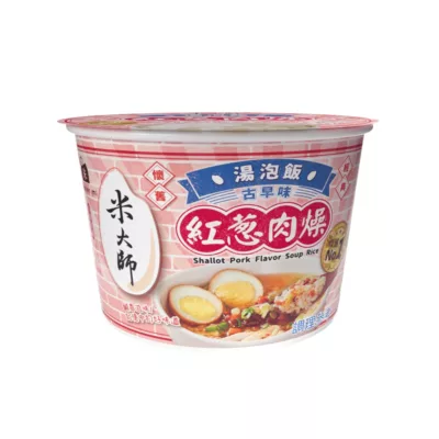 Master Mi 米大師 湯泡飯 蒸蛋129-167g【佳瑪】沖泡即食 常溫保存 露營 宵夜 台灣製 全球首創 新品紅蔥肉燥